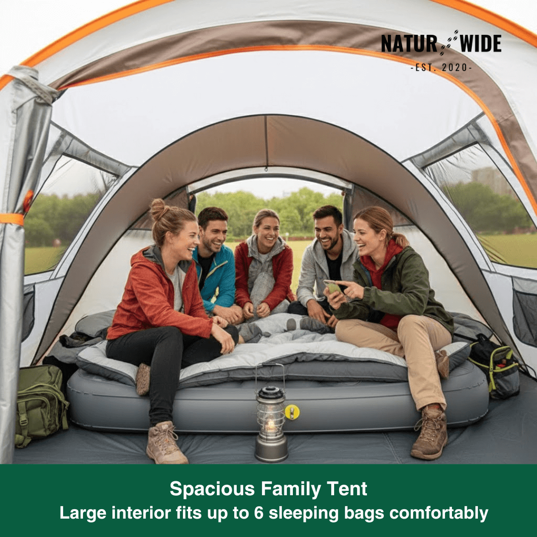 Pop-Up Throw Tent 5-8 Person – Automatic Waterproof Camping Tent