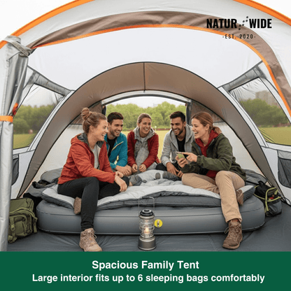 Pop-Up Throw Tent 5-8 Person – Automatic Waterproof Camping Tent