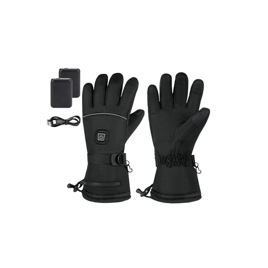 Heated Gloves – 6000mAh Battery, 3 Heat Levels, Waterproof & Windproof