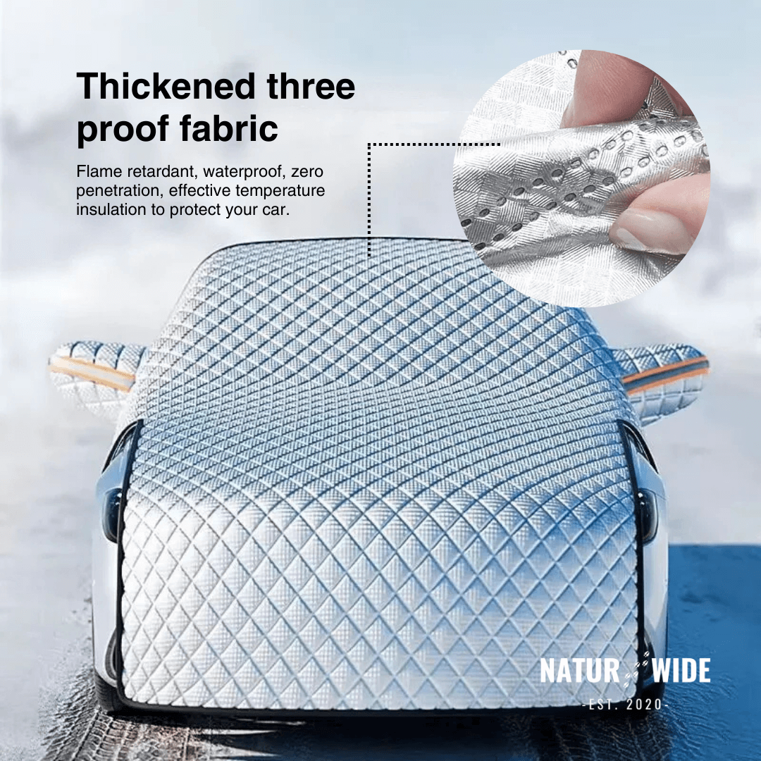Car Windshield Snow Cover – Frost &amp; Sun Protection for Sedans &amp; SUVs