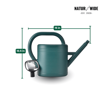 Garden Watering Can 1.3 Gallon – Long Spout & Sprinkler Head