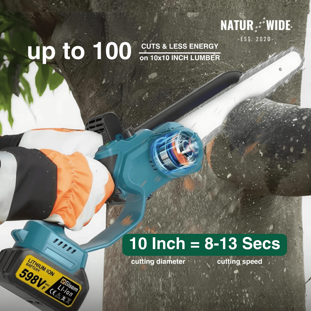 4-in-1 Cordless Telescoping Pole Saw & Pruner – Brushless (18V Compatible)
