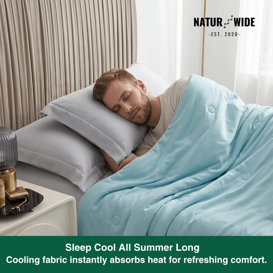 Ice Silk Cooling Summer Blanket – Twin & Queen Sizes