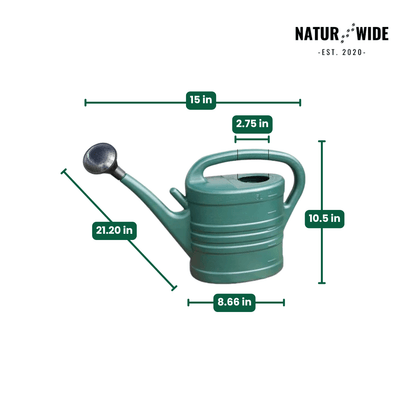 Garden Watering Can 1.3 Gallon – Long Spout & Sprinkler Head