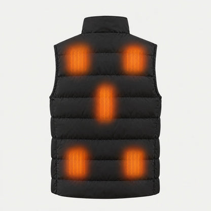 Back heating zones of the vest 2.0: shoulder blades, mid back and lower back